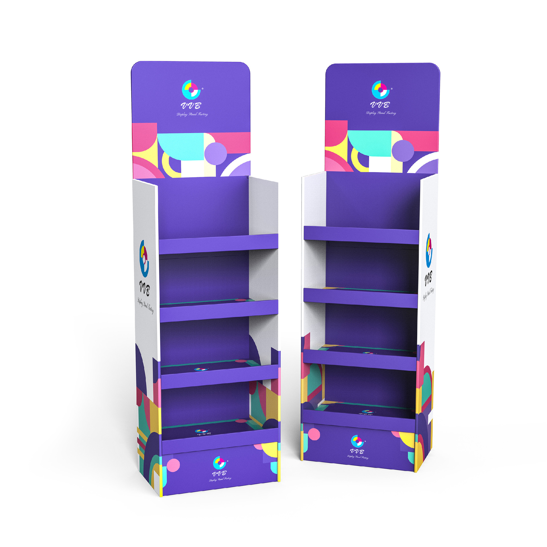 Environmentally friendly customizable cardboard display stand is selling well worldwide! SINST helps brands seize the visual battlefield of retail terminals