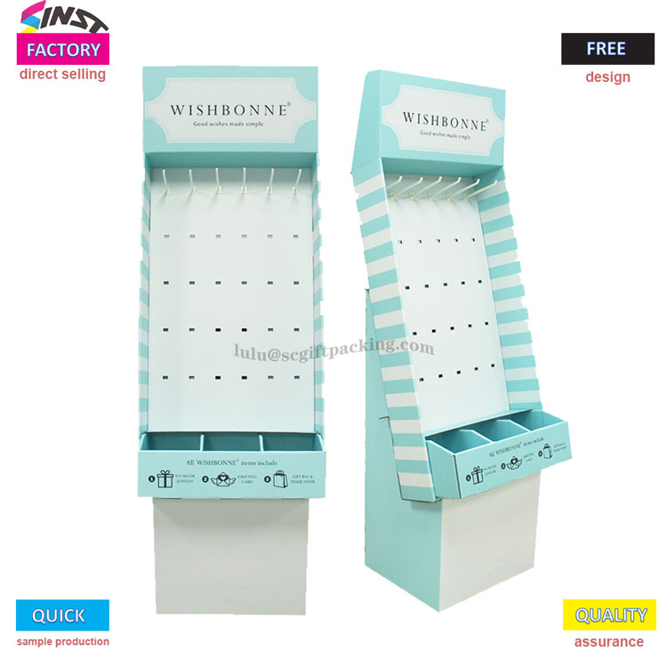 ​Supermarket pepper powder cardboard hook display rack helps upgrade retail scene