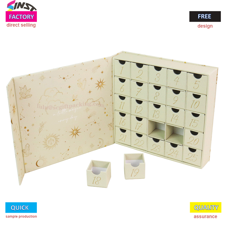 Do you know the skill of using colored drawer calendar boxes?