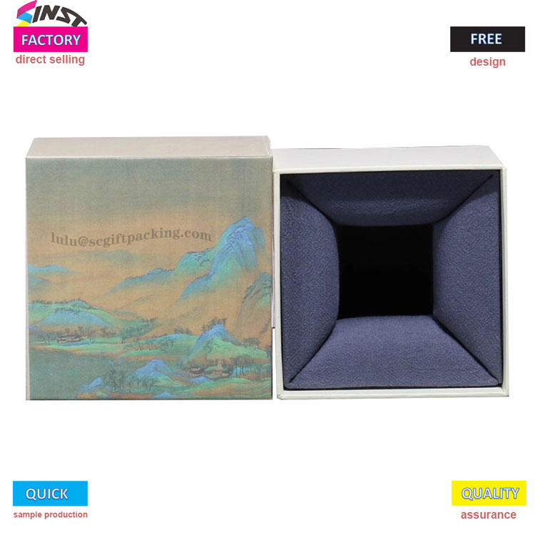 Cup gift box prints culture into details