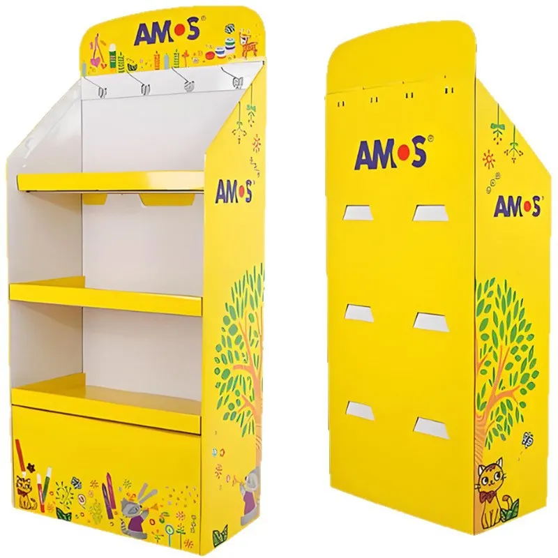 Children's Stationery Cardboard Display Stand Creating a New Scheme for Supermarket Children's Fun Display