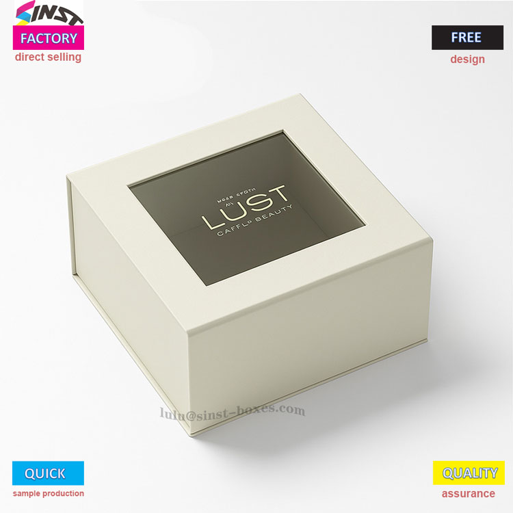 ​Why is the window magnetic gift box with built-in data favored by overseas beauty and accessory brands?