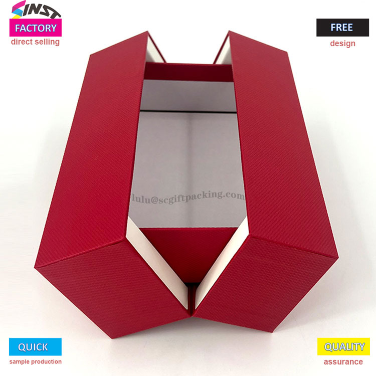Creative double door automatic lifting red wine gift box