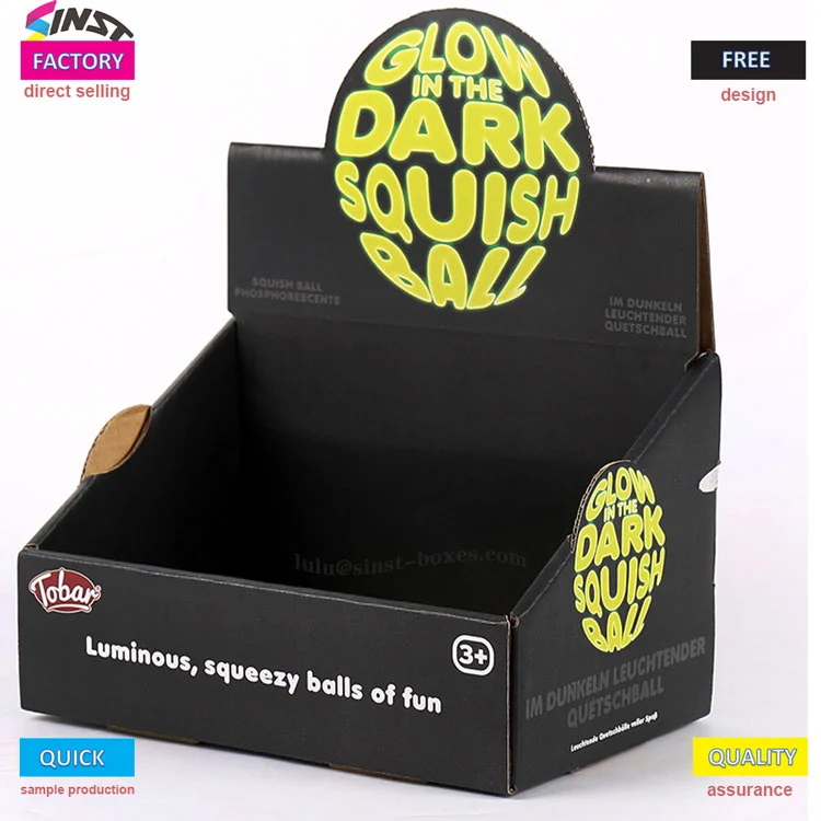 PDQ counter display box for toys